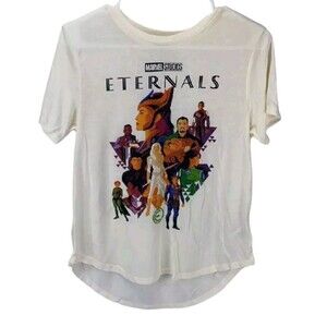 Marvel Studios Eternals Juniors Graphic T-Shirt Ivory Short Sleeve L (11/13)